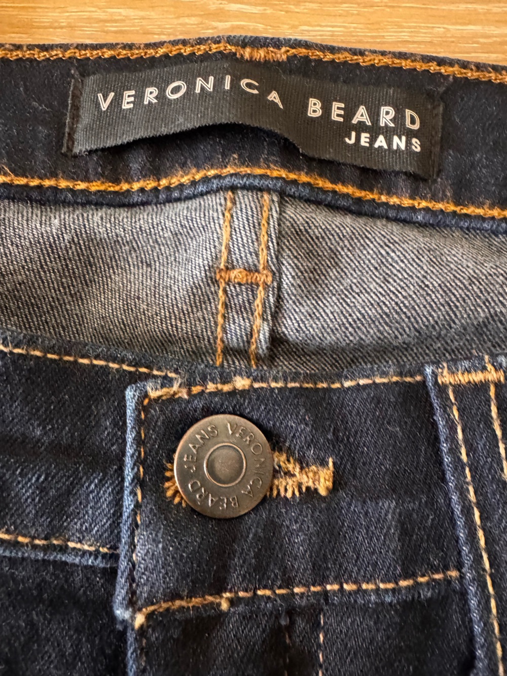 Veronica Beard Brooke Mid-Rise Skinny Jeans in Deep Blue Wash - Picture 4 of 7